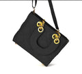 Black Embroidered Crossbody Bag for Girls, Stylish & Lightweight